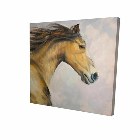 BEGIN HOME DECOR 12 x 12 in. Proud Steed with His Mane in the Wind-Print on Canvas 2080-1212-AN383